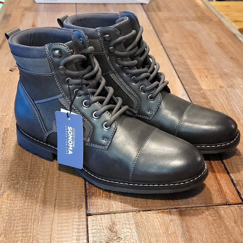 Boots, Sonoma men's Boots, Grey, size 9.5 wide